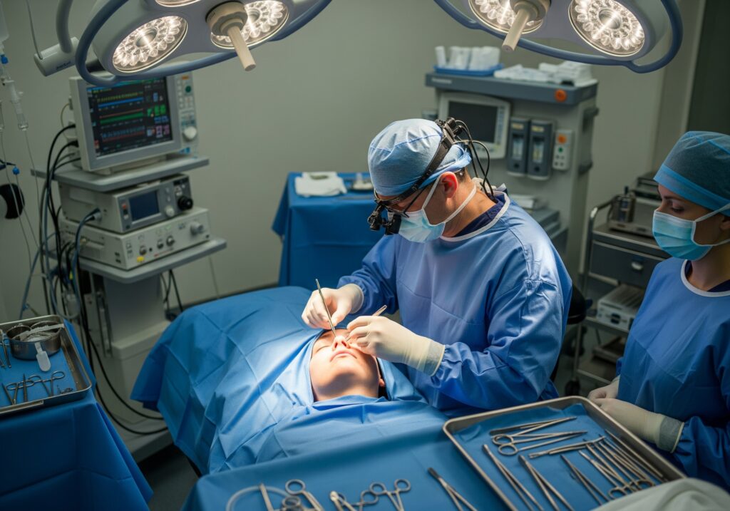 Turkish surgeon doing operation