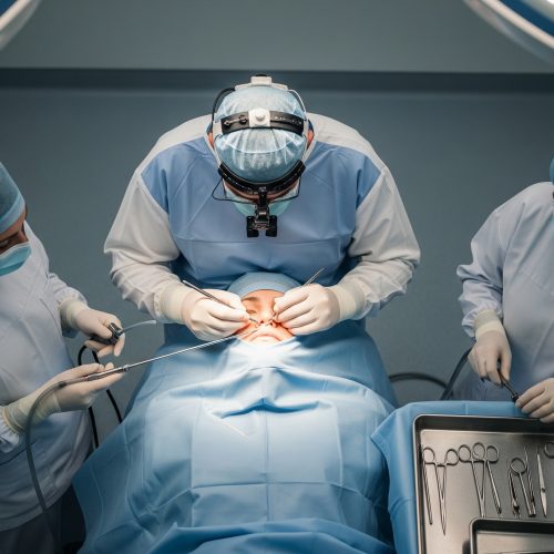 surgeon doing surgery