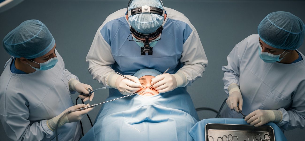 surgeon doing surgery