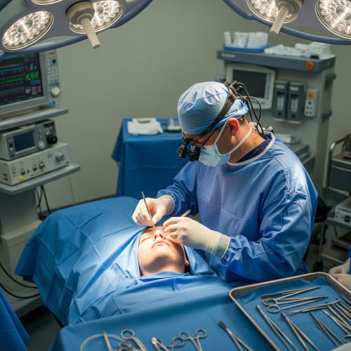 Turkish surgeon doing operation