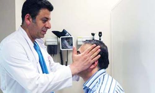 Doctor Salih Aydin is treating a patient