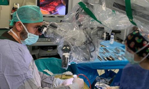 Doctor Salih Aydin is treating a patient