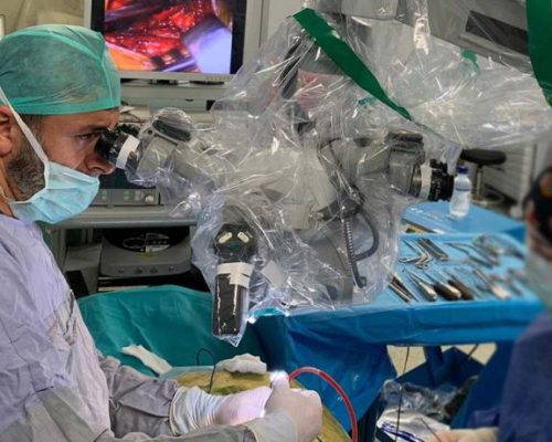 Doctor Salih Aydin is treating a patient
