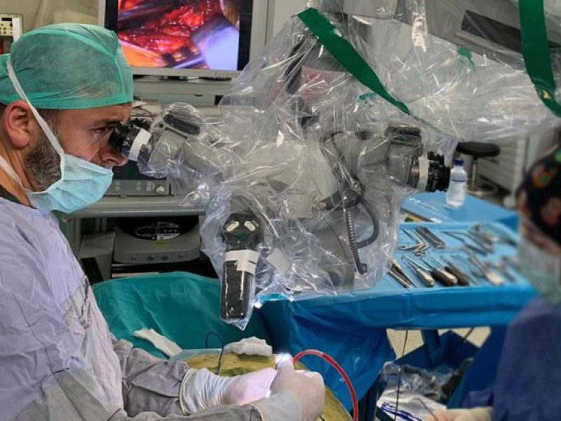 Doctor Salih Aydin is treating a patient
