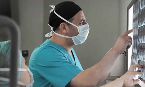 Doctor Salih Aydin is treating a patient